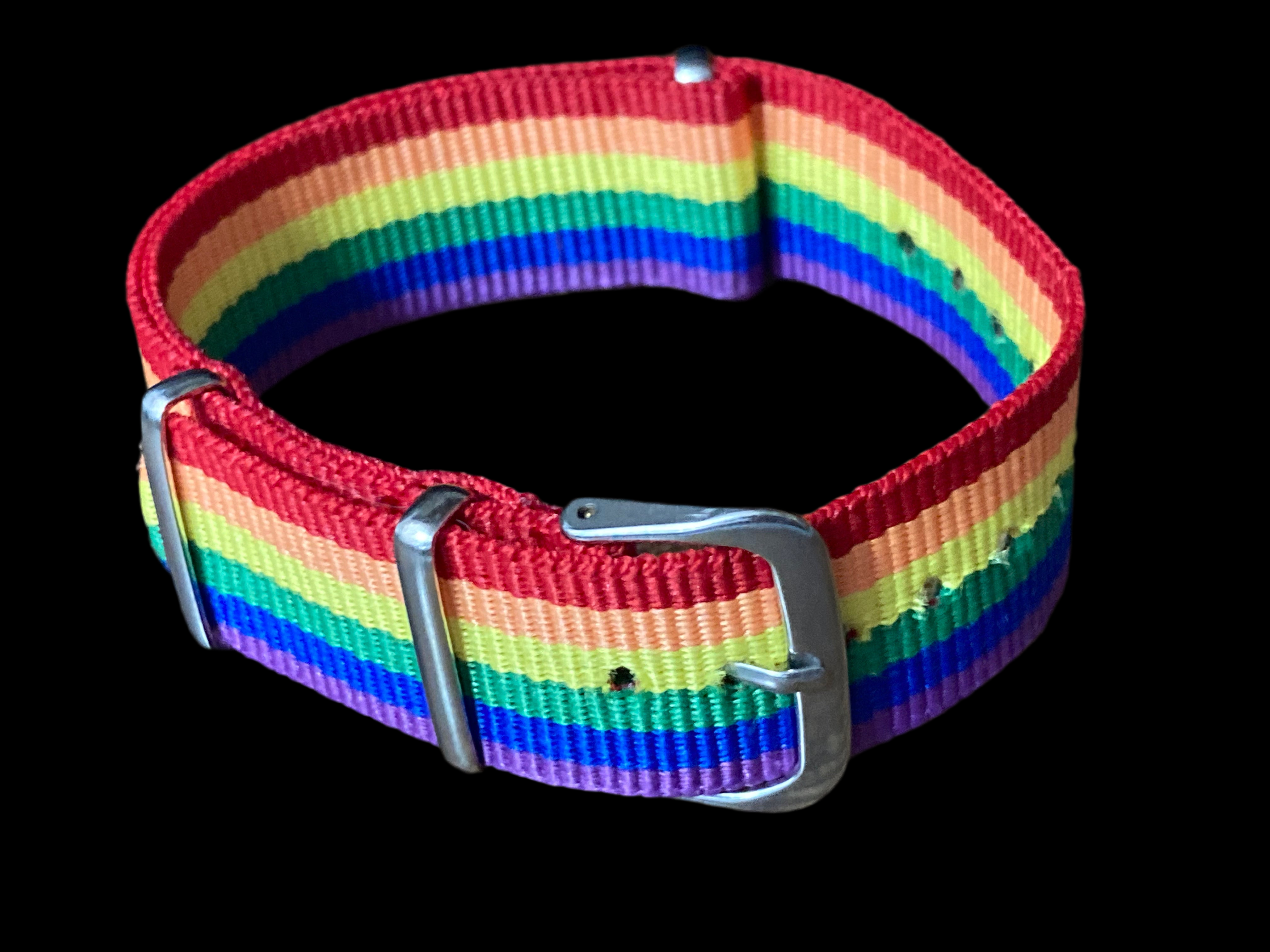 Canvas rainbow bracelet lgbtq+