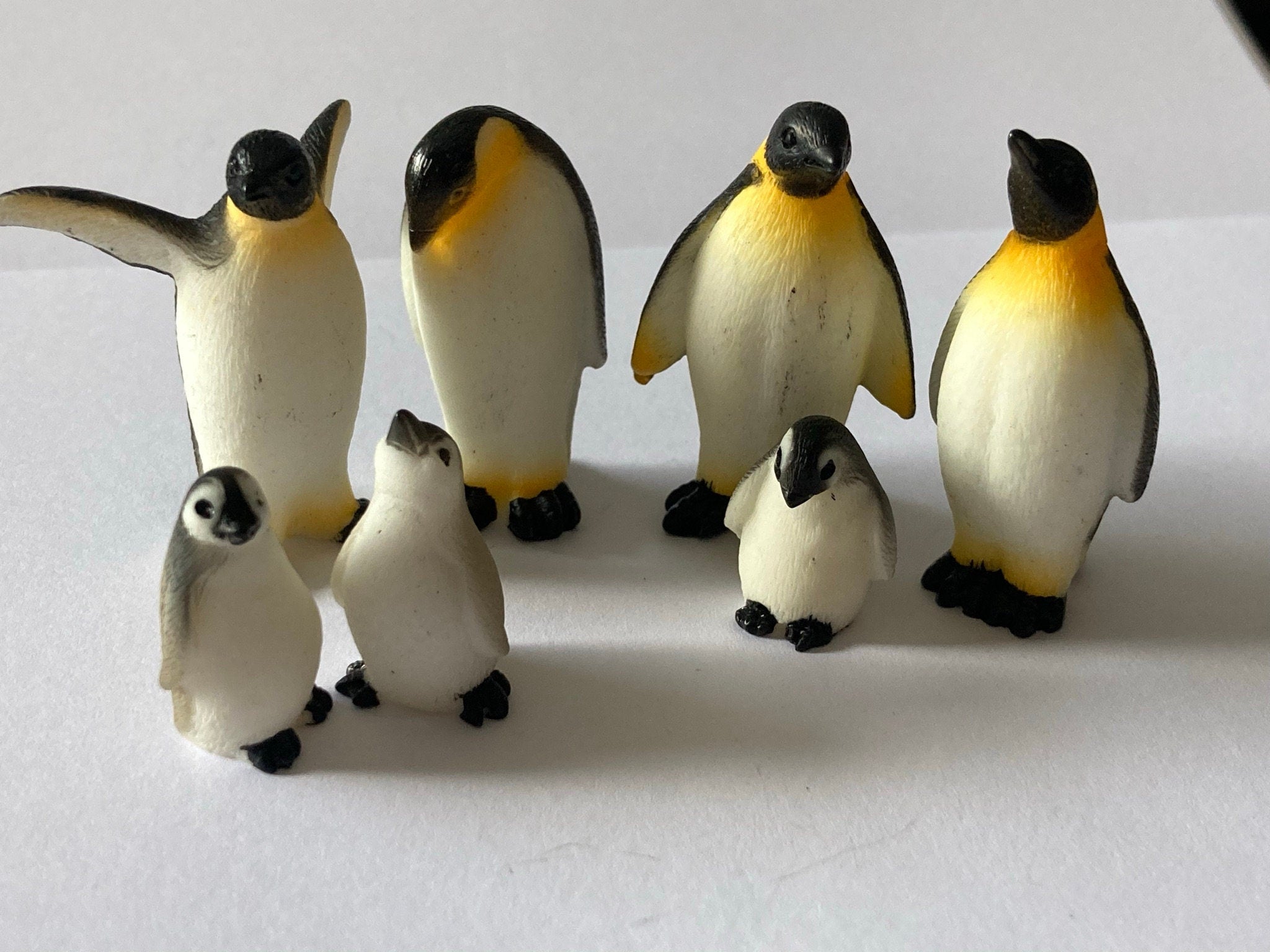 4 penguin cake toppers Christmas winter cake decorations