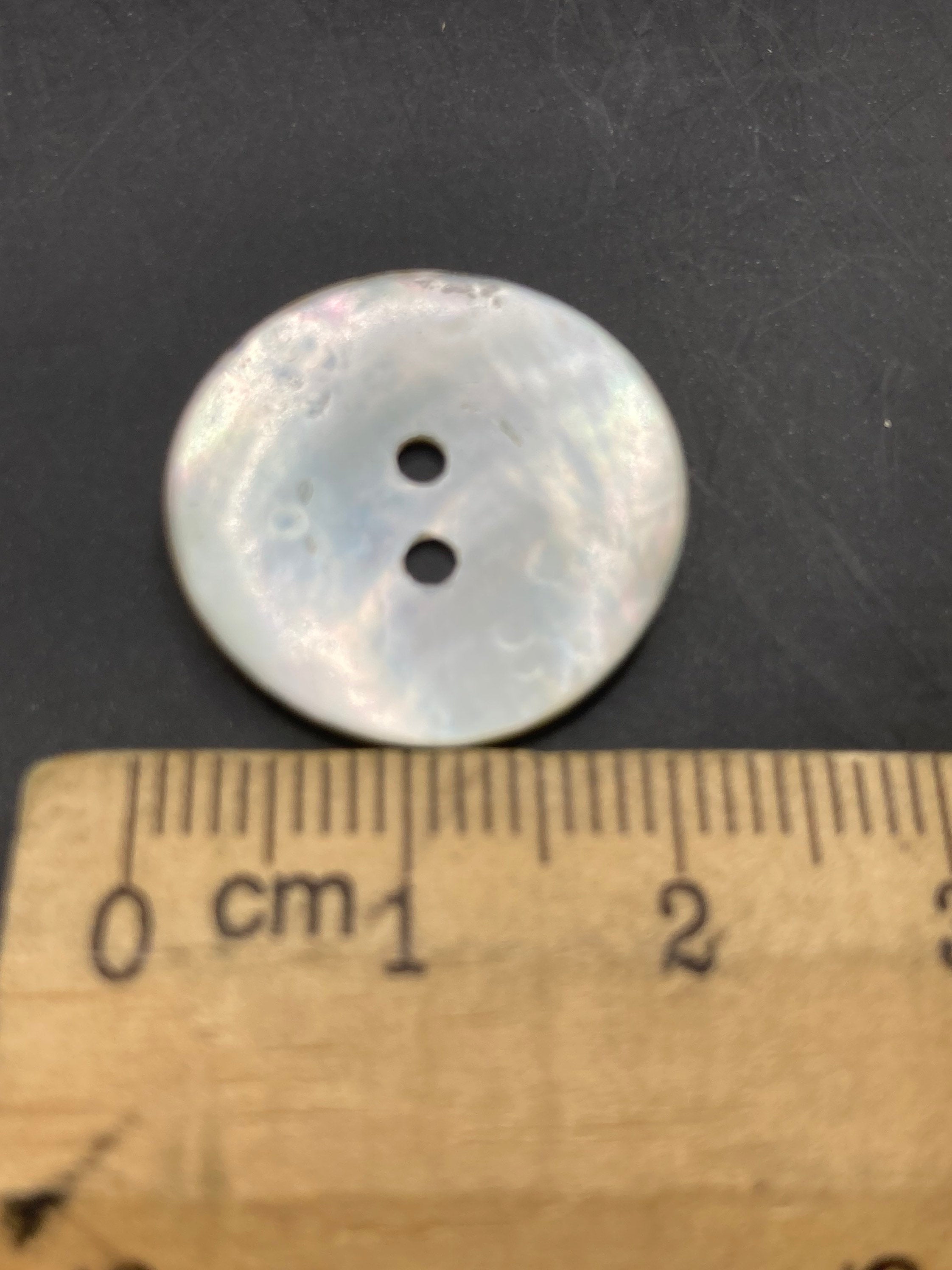 10 x 20mm large round natural MOP Mother of Pearl Buttons