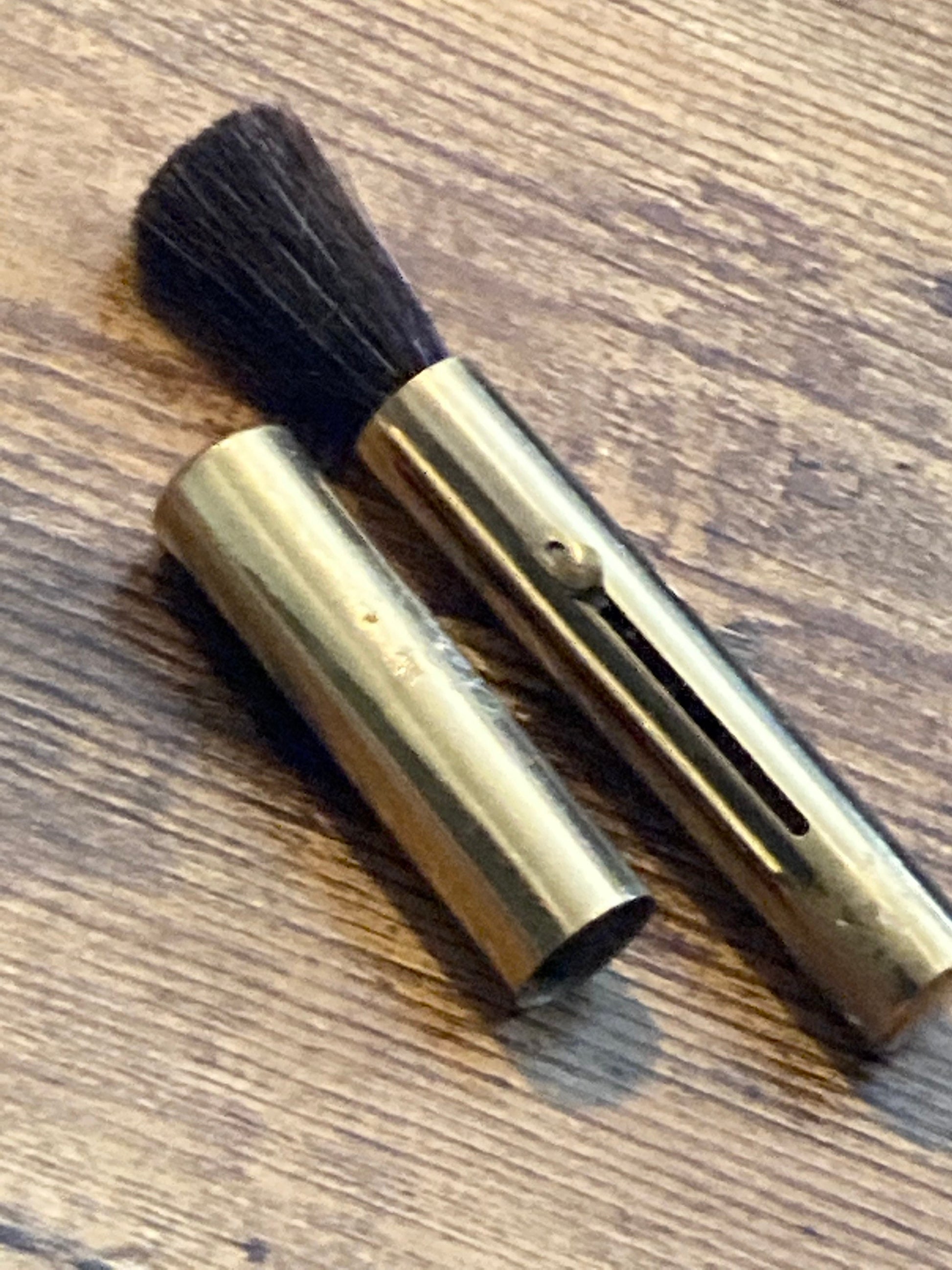 vintage make up powder brush push up cartridge vintage cosmetics French Art Deco mid century make up