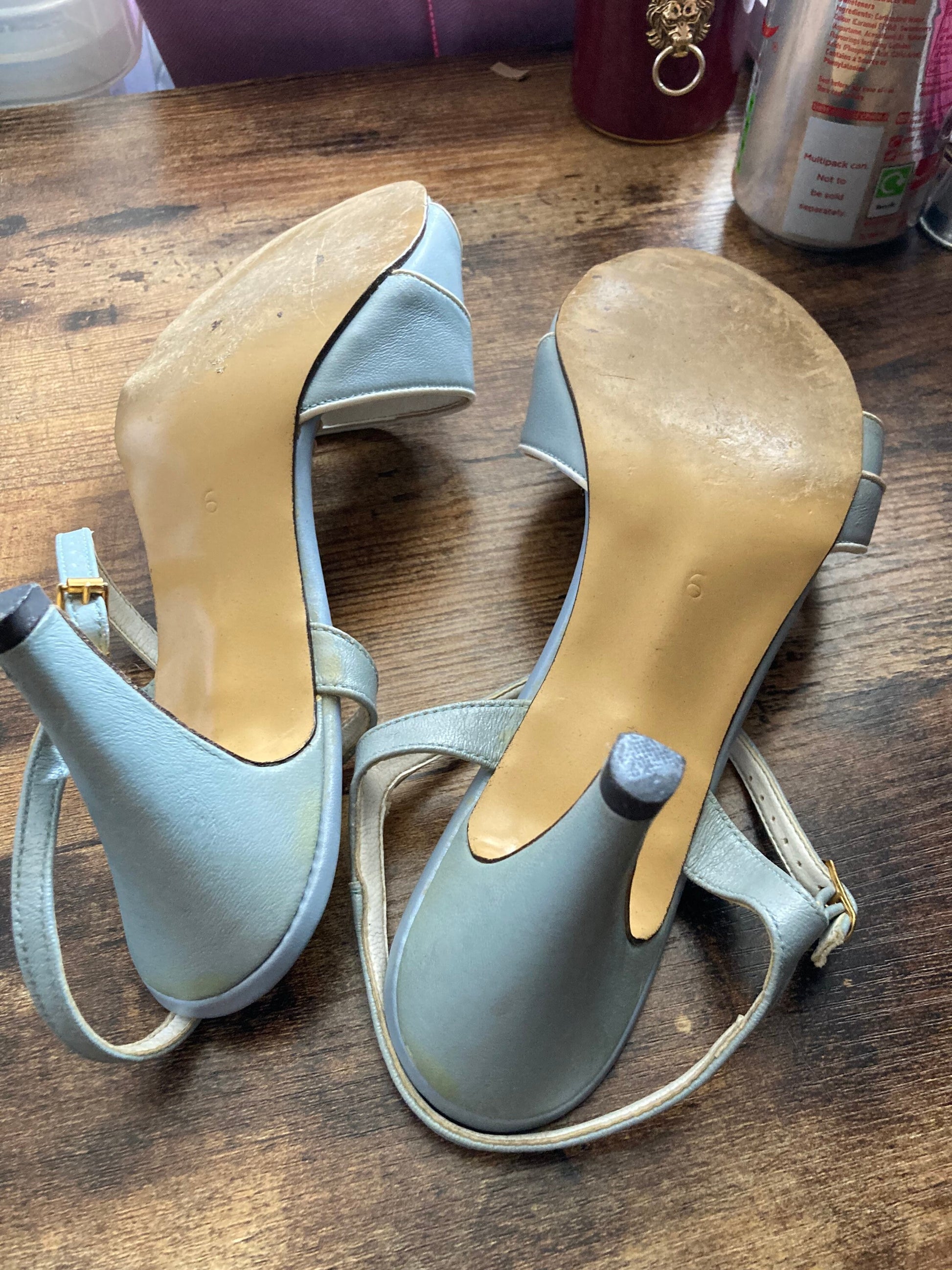 Retro St Michaels metallic grey silver 8cm high heeled peep toe ladies sandals marks and Spencer