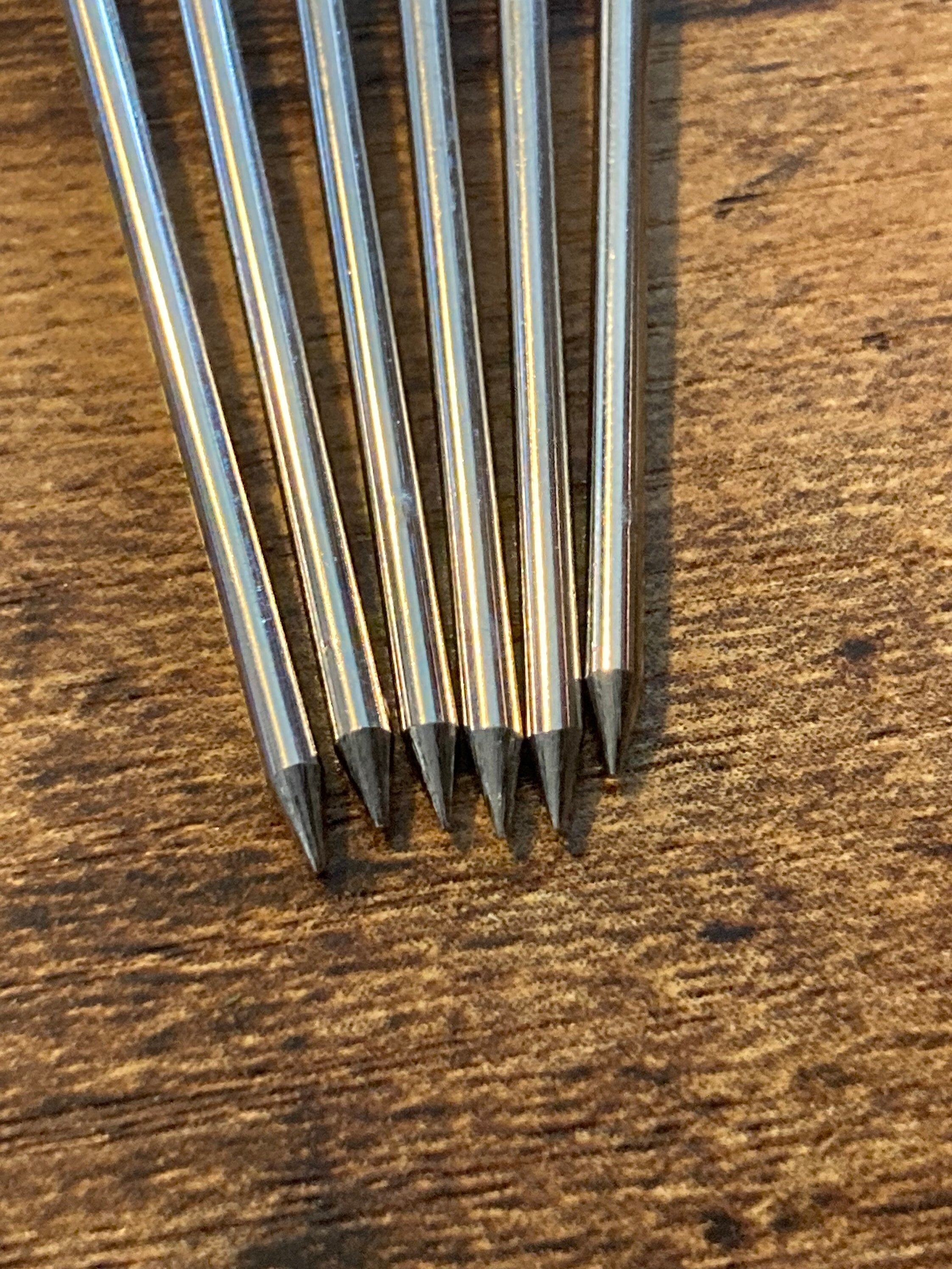 Replacement 6 pieces x stainless steel cherry and olive picks for vintage bar cocktail cabinet. You will receive 6 picks