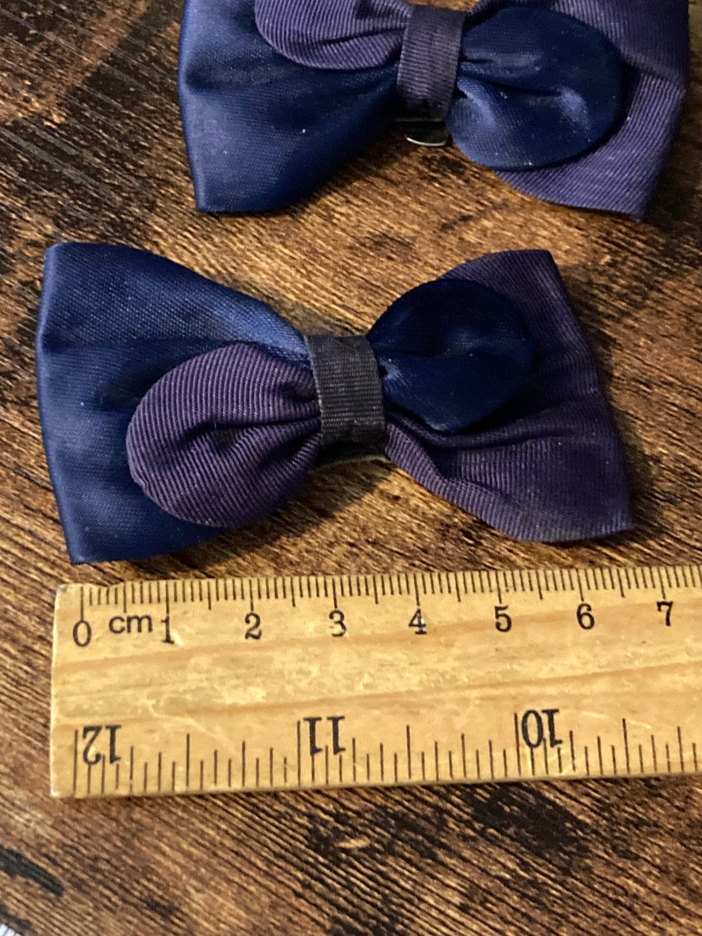 Vintage Retro Navy blue & purple pair of shoe clips