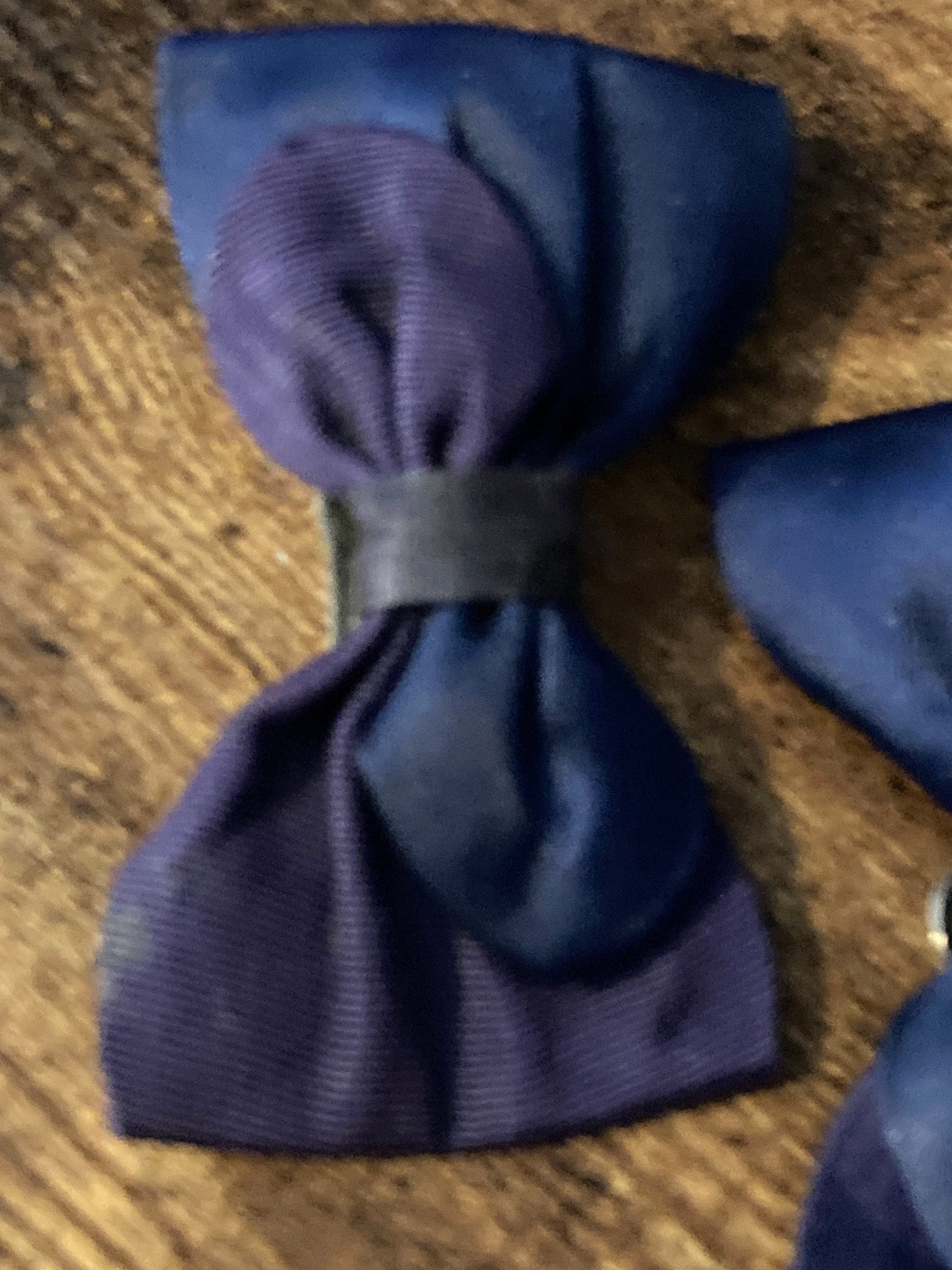 Vintage Retro Navy blue & purple pair of shoe clips