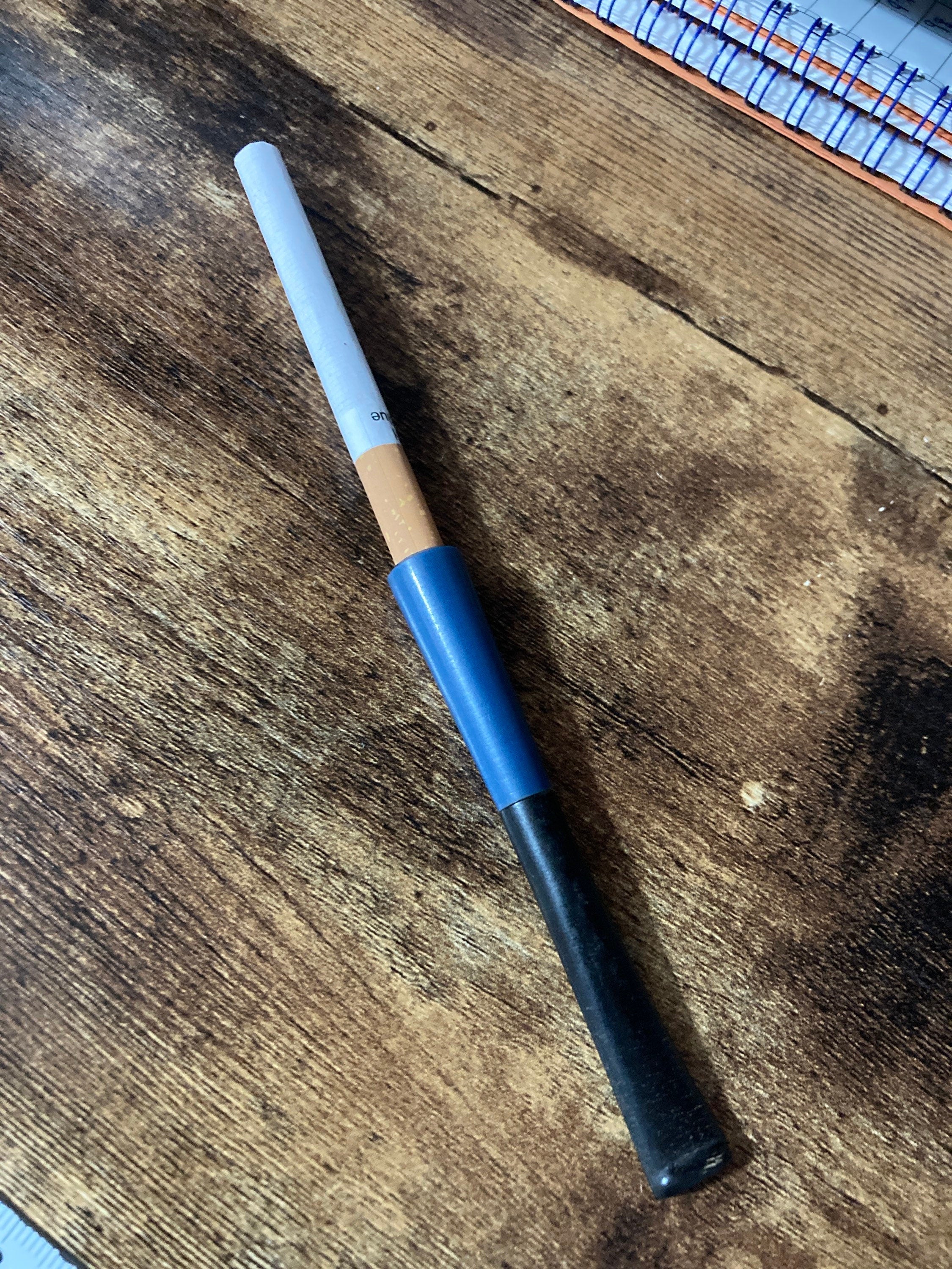 Vintage BLUE and BLACK long Cigarette Holder 1920s Bakelite / early plastic