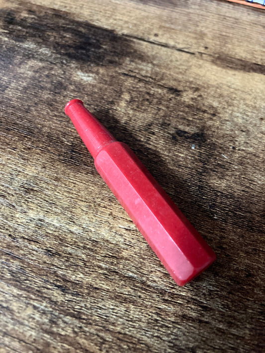 7cm long bright RED Cocktail Cigarette Holder Vintage 1920s Bakelite / early plastic