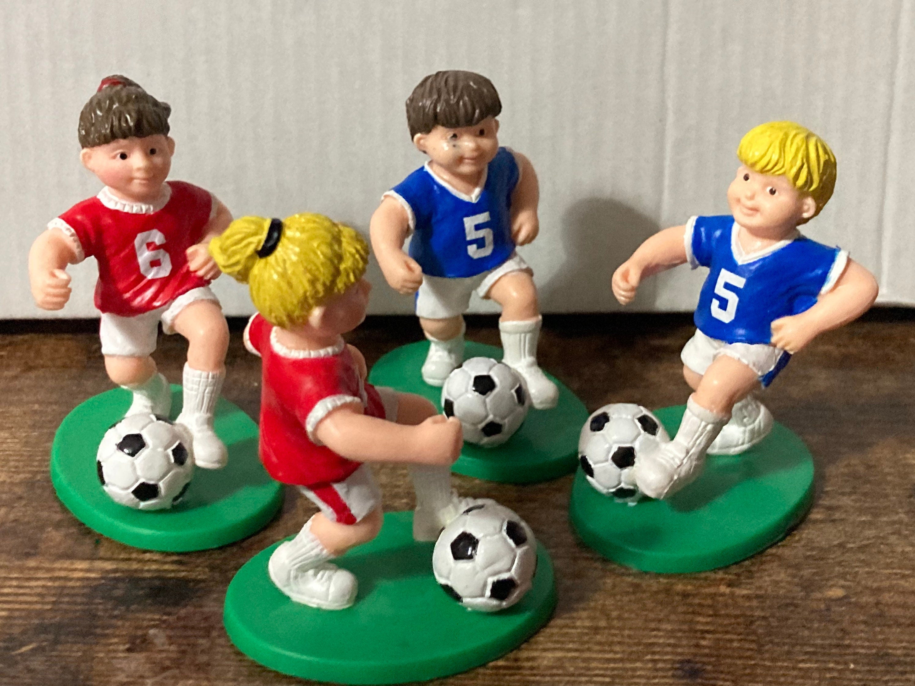 Women’s girls football cake topper decoration player and goal lionesses ladies