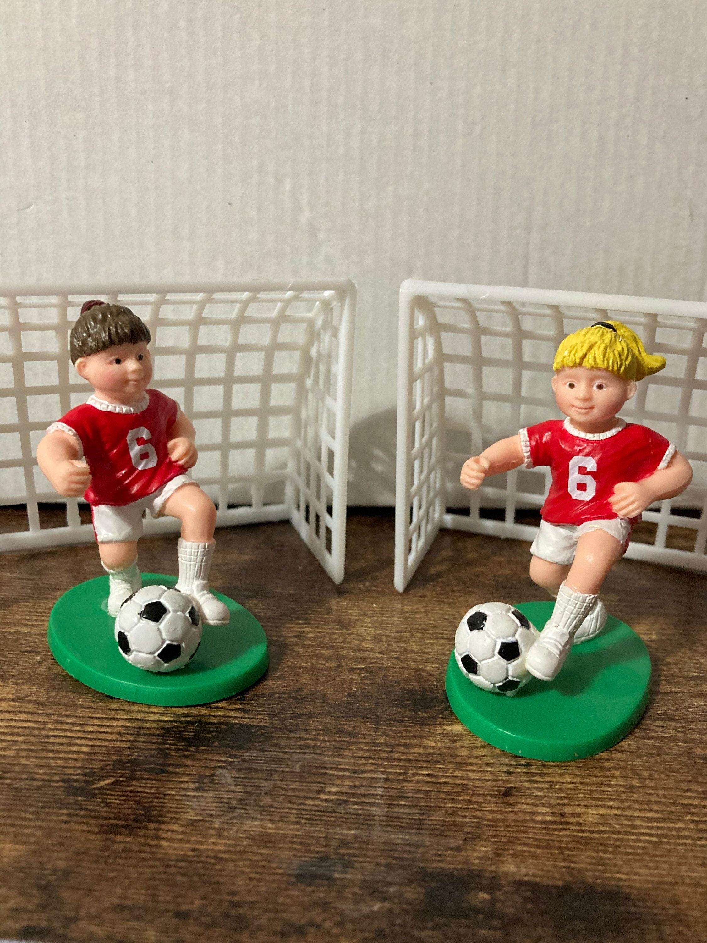 Women’s girls football cake topper decoration player and goal lionesses ladies