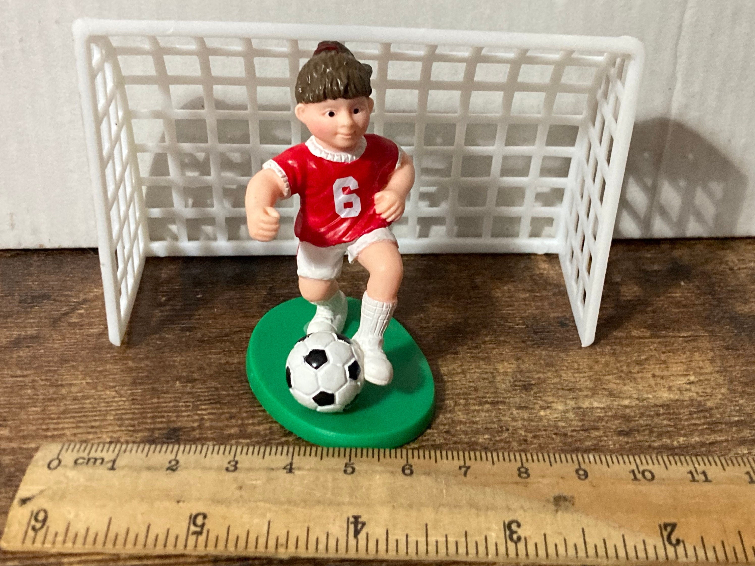 Women’s girls football cake topper decoration player and goal lionesses ladies