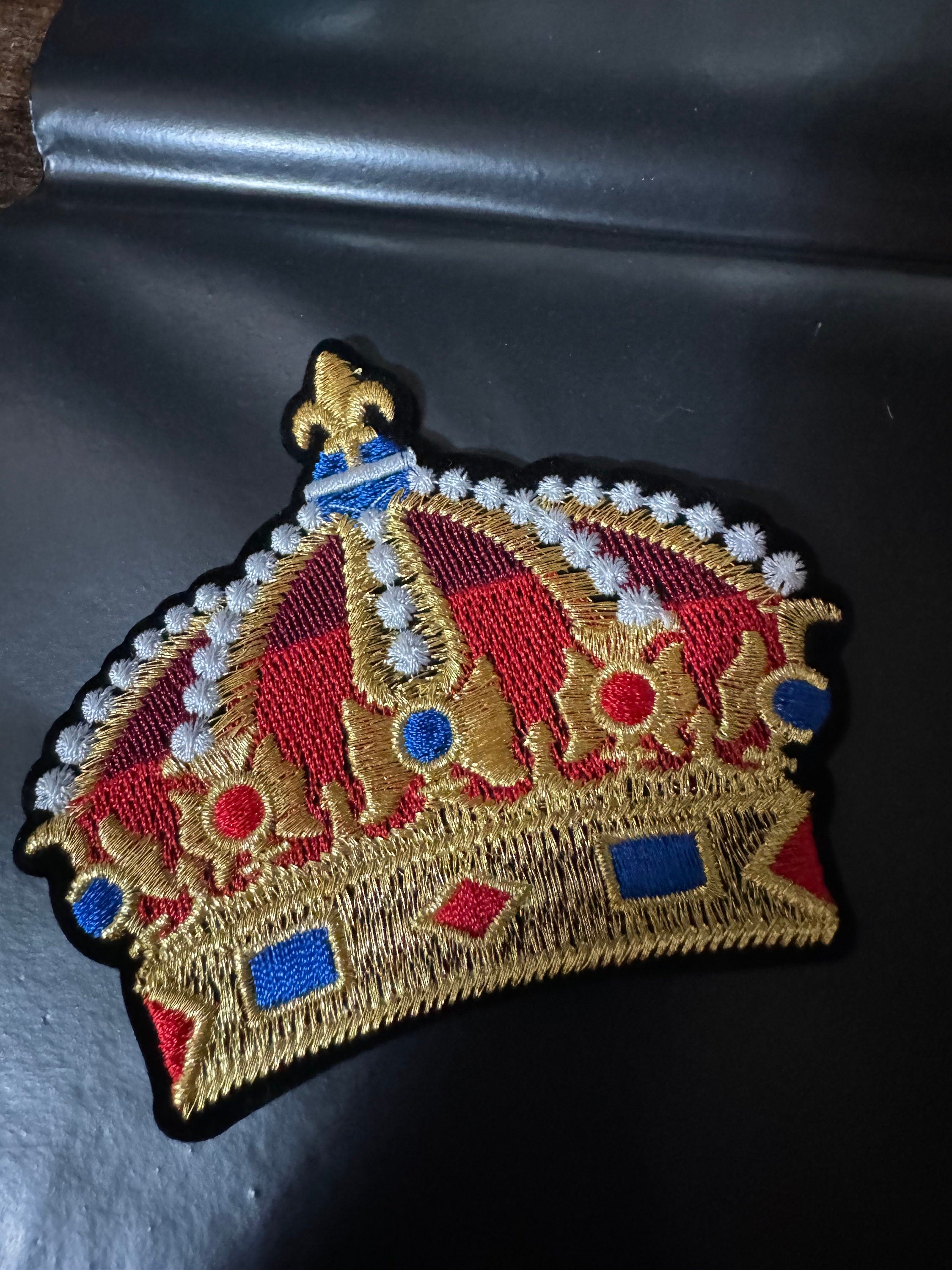 8cm iron On royal crown Patch craft appliqué sewing