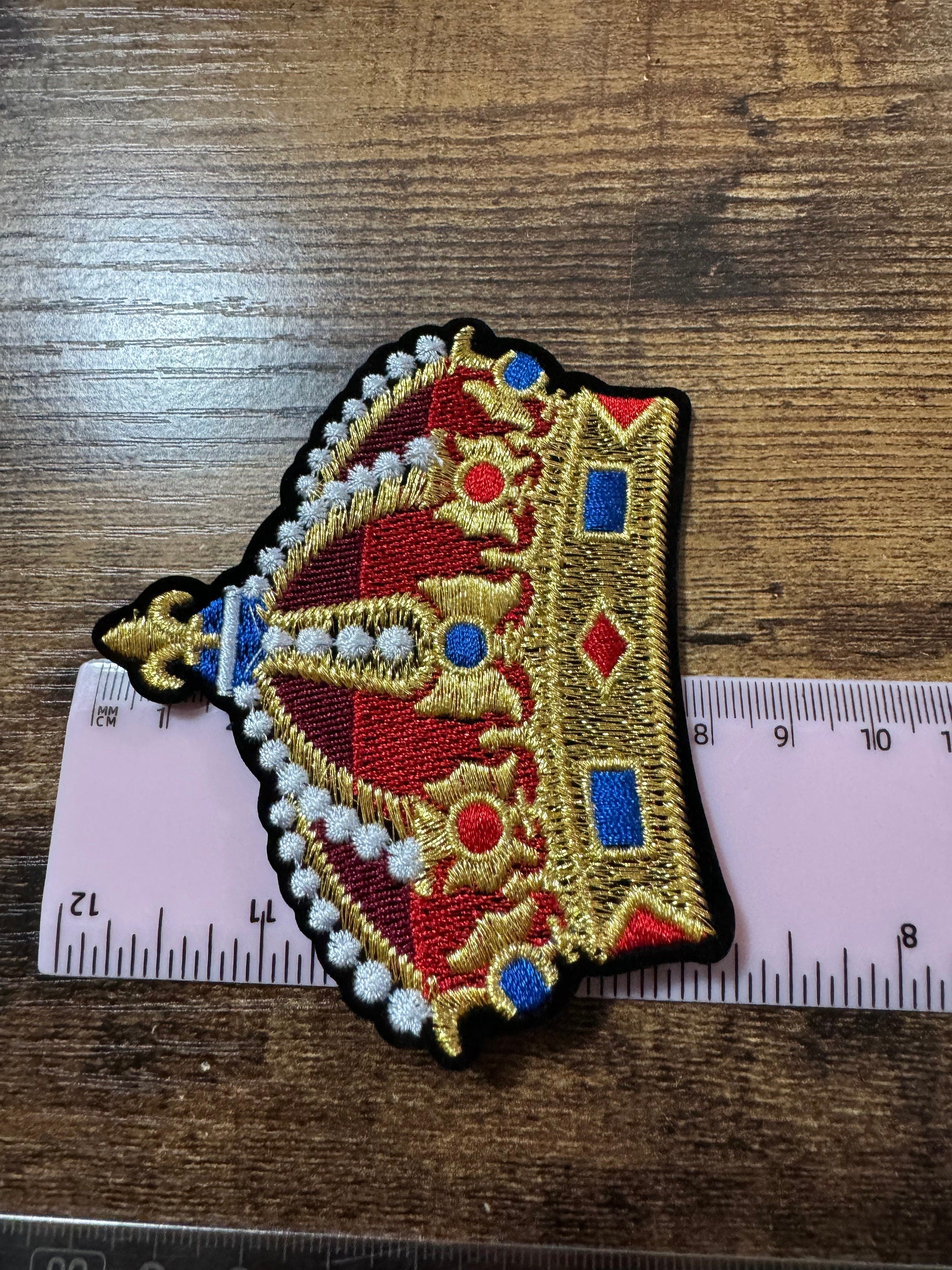 8cm iron On royal crown Patch craft appliqué sewing