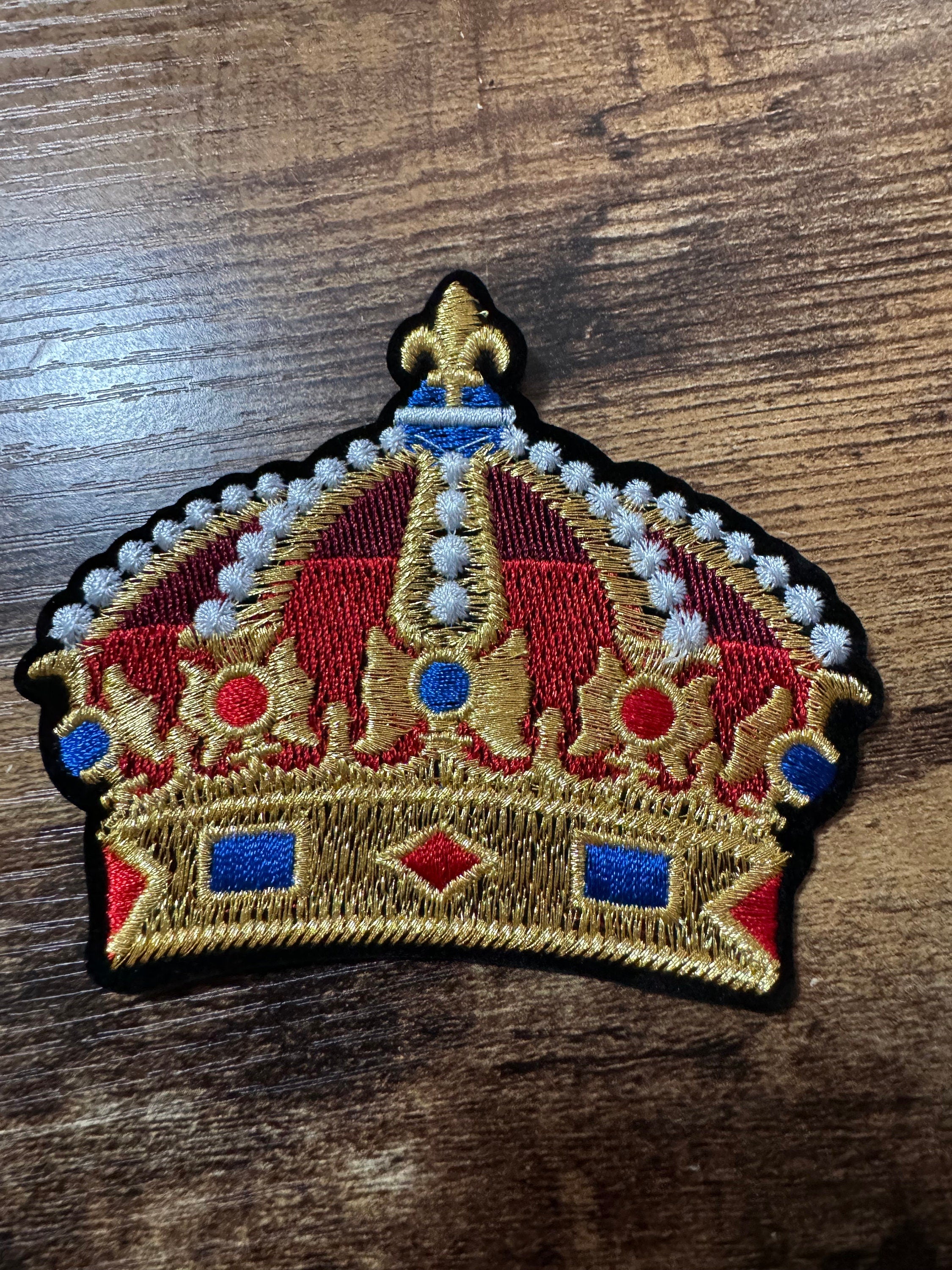 8cm iron On royal crown Patch craft appliqué sewing