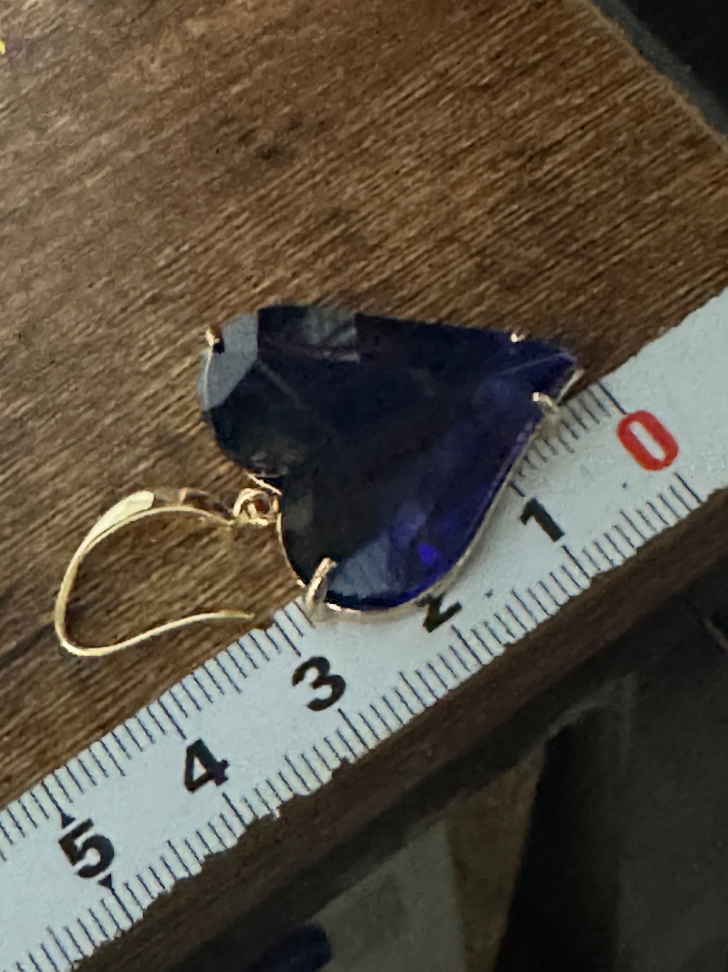 18k gold plated Bright blue sapphire love heart crystal diamanté drop charm earrings