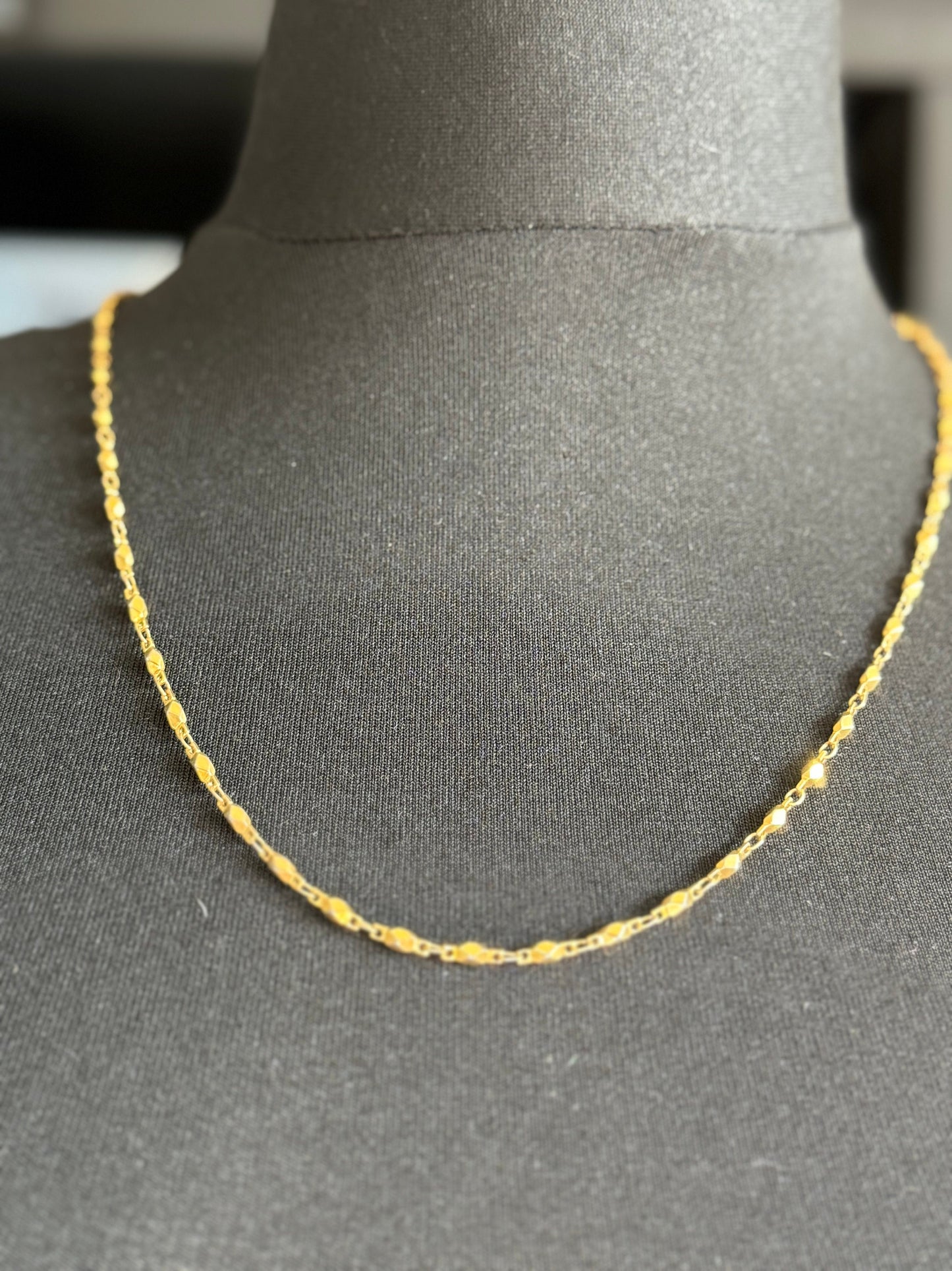 Signed Napier 60cm Vintage gold fancy link chain necklace