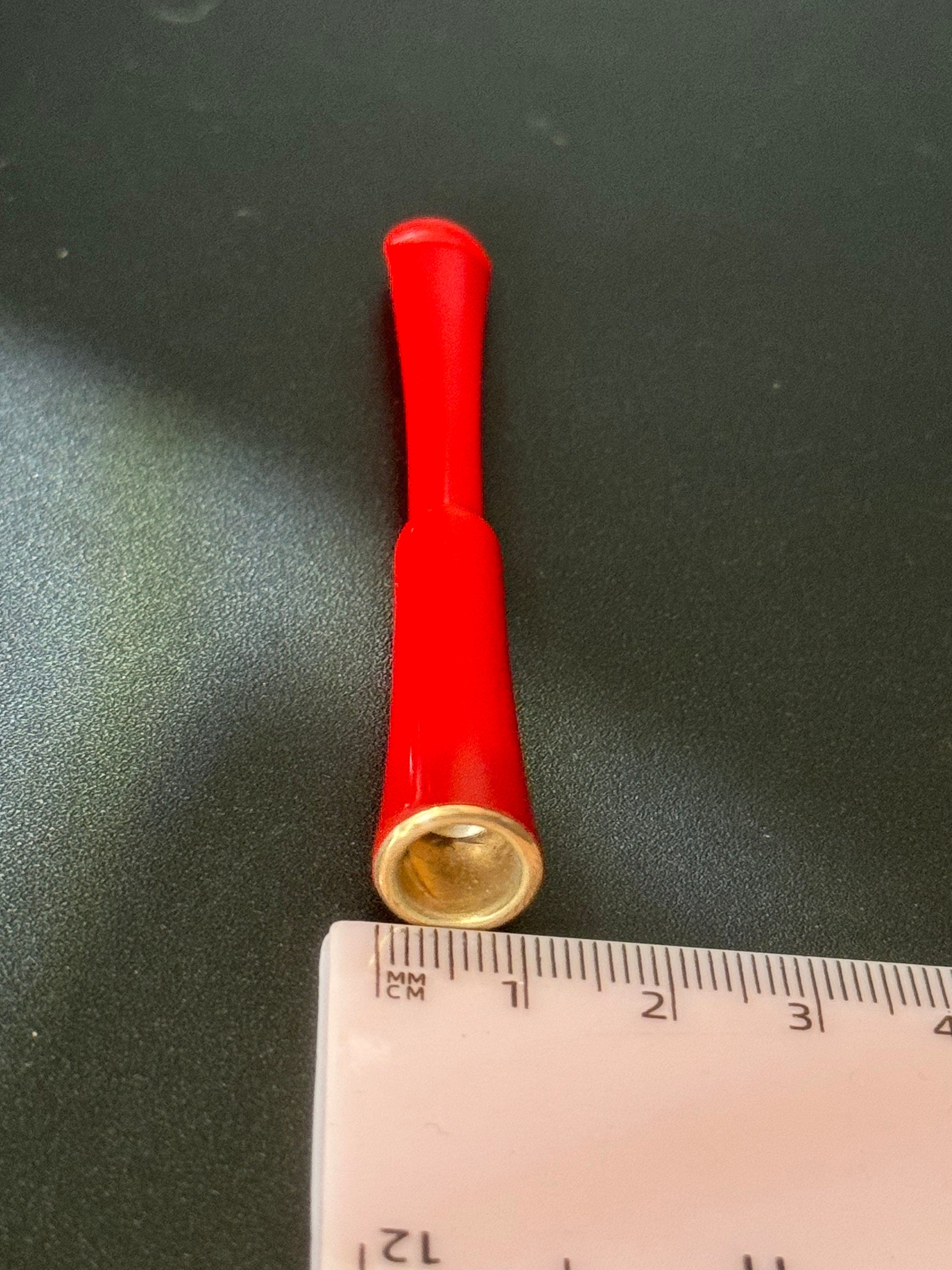 Retractable Vintage plastic RED Cigarette Holder