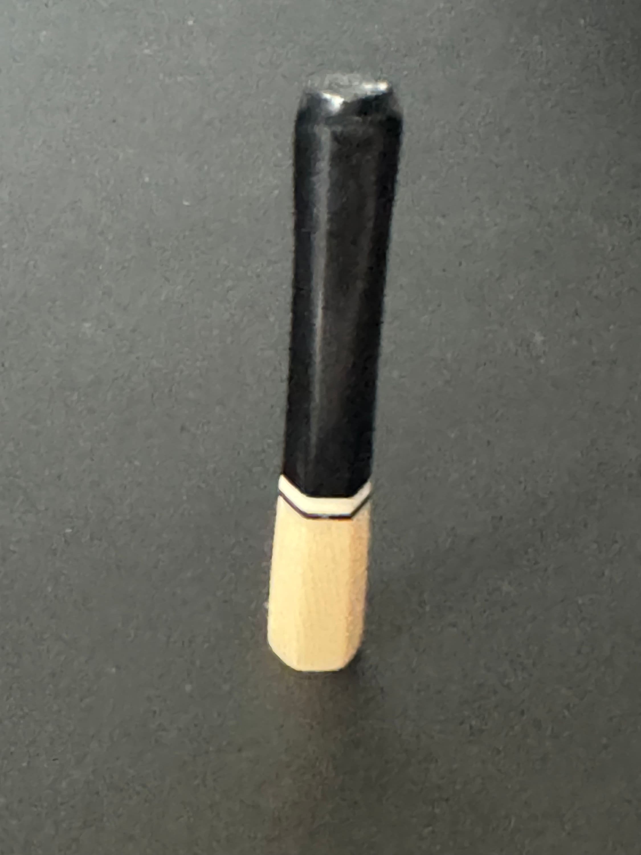 Mid length Beige cream and black banded Vintage 1920s Bakelite early plastic Cocktail Party long Cigarette Holder Fancy Dress 1940s