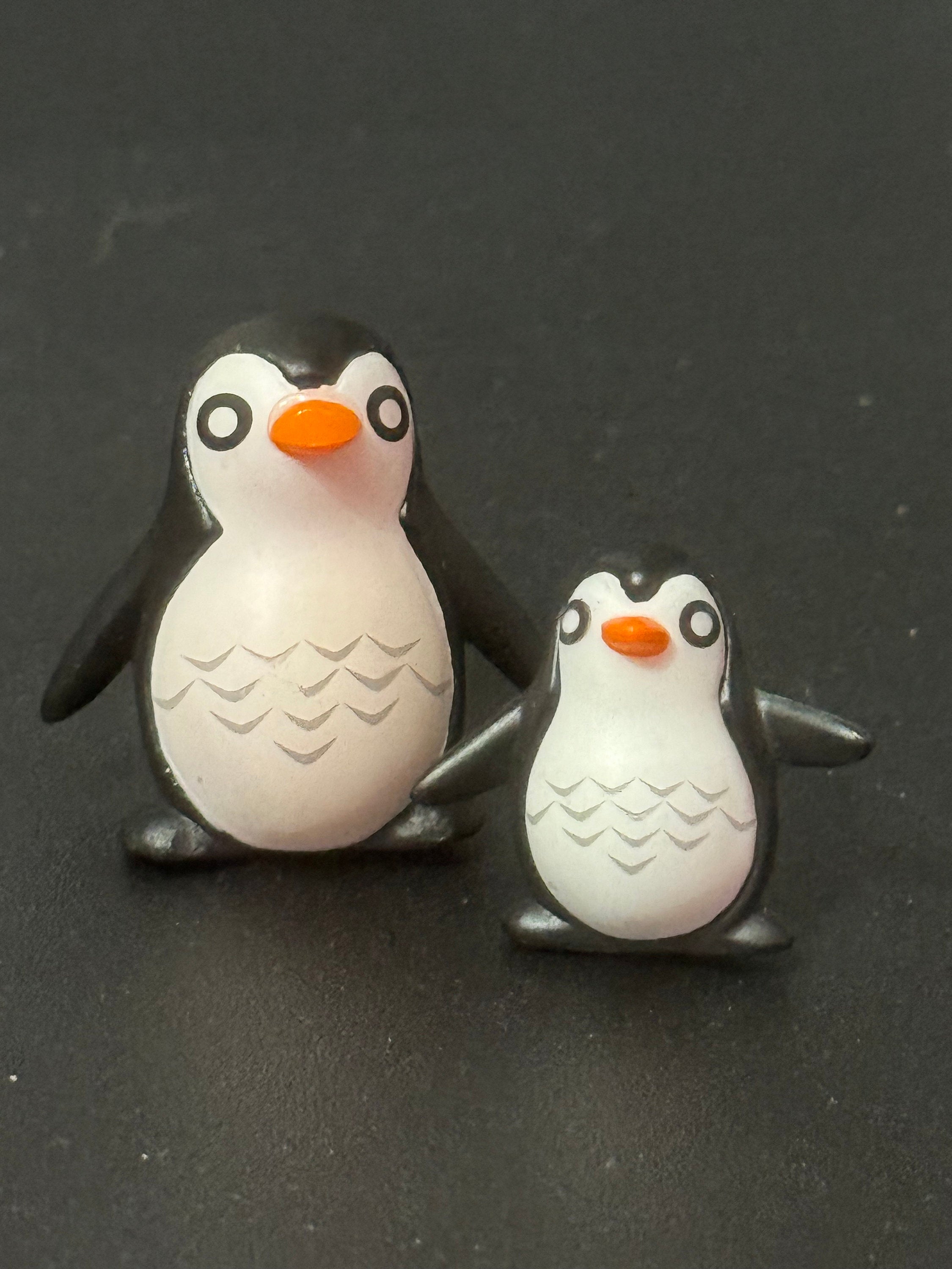 1 x miniature 2cm baby PENGUIN cake topper decoration Christmas