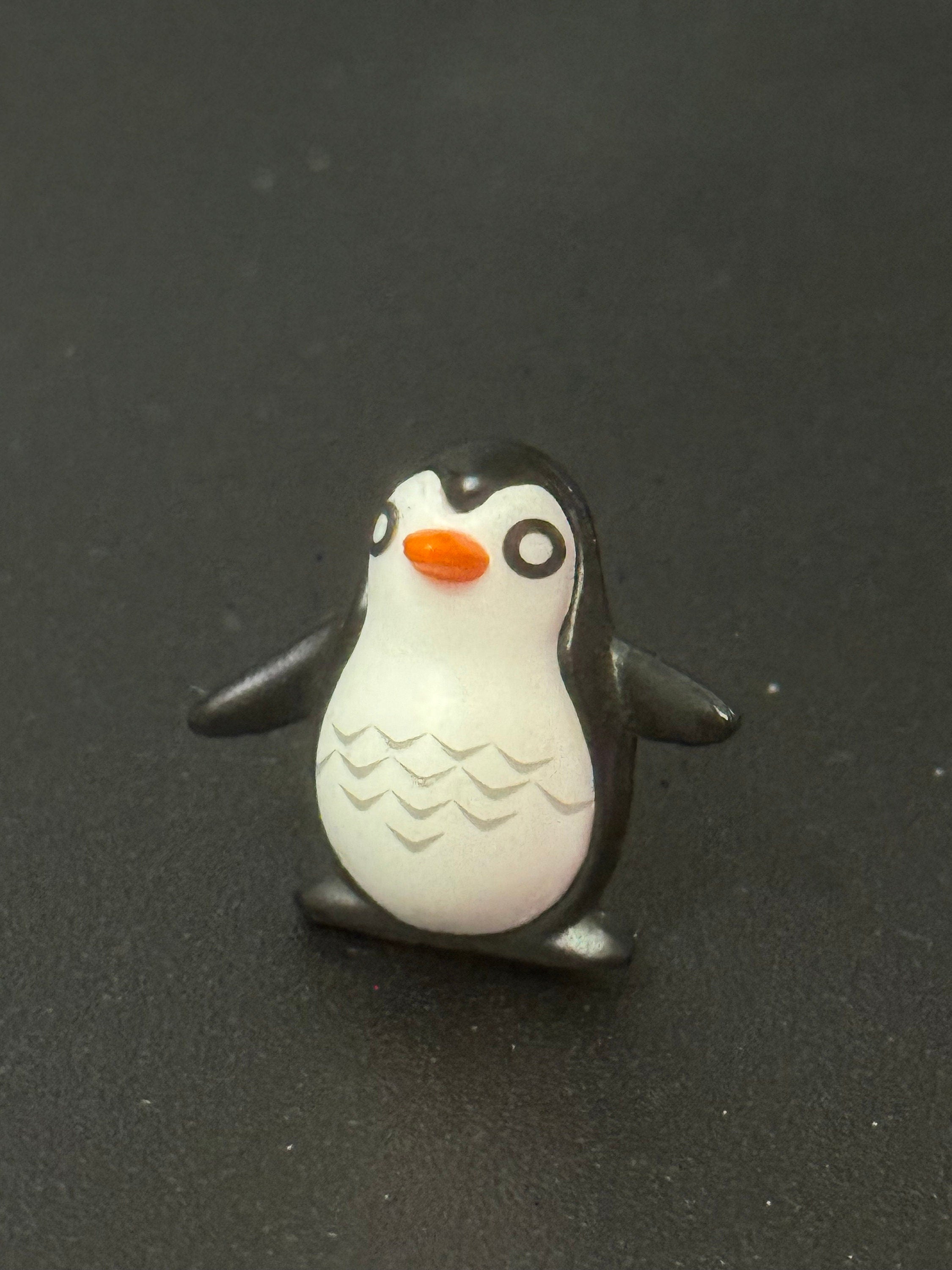 1 x miniature 2cm baby PENGUIN cake topper decoration Christmas