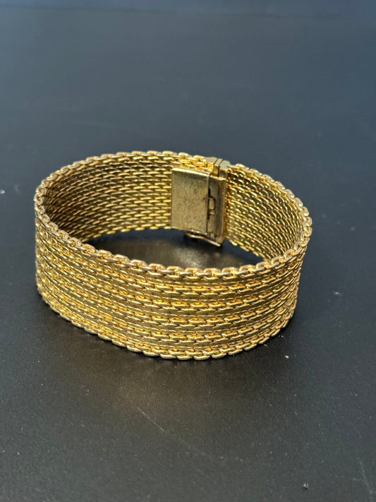 Grosse wide gold bracelet