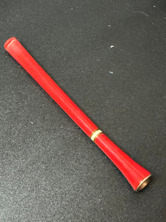 12cm long Vintage 1920s Bakelite / early plastic RED long Cigarette Holder