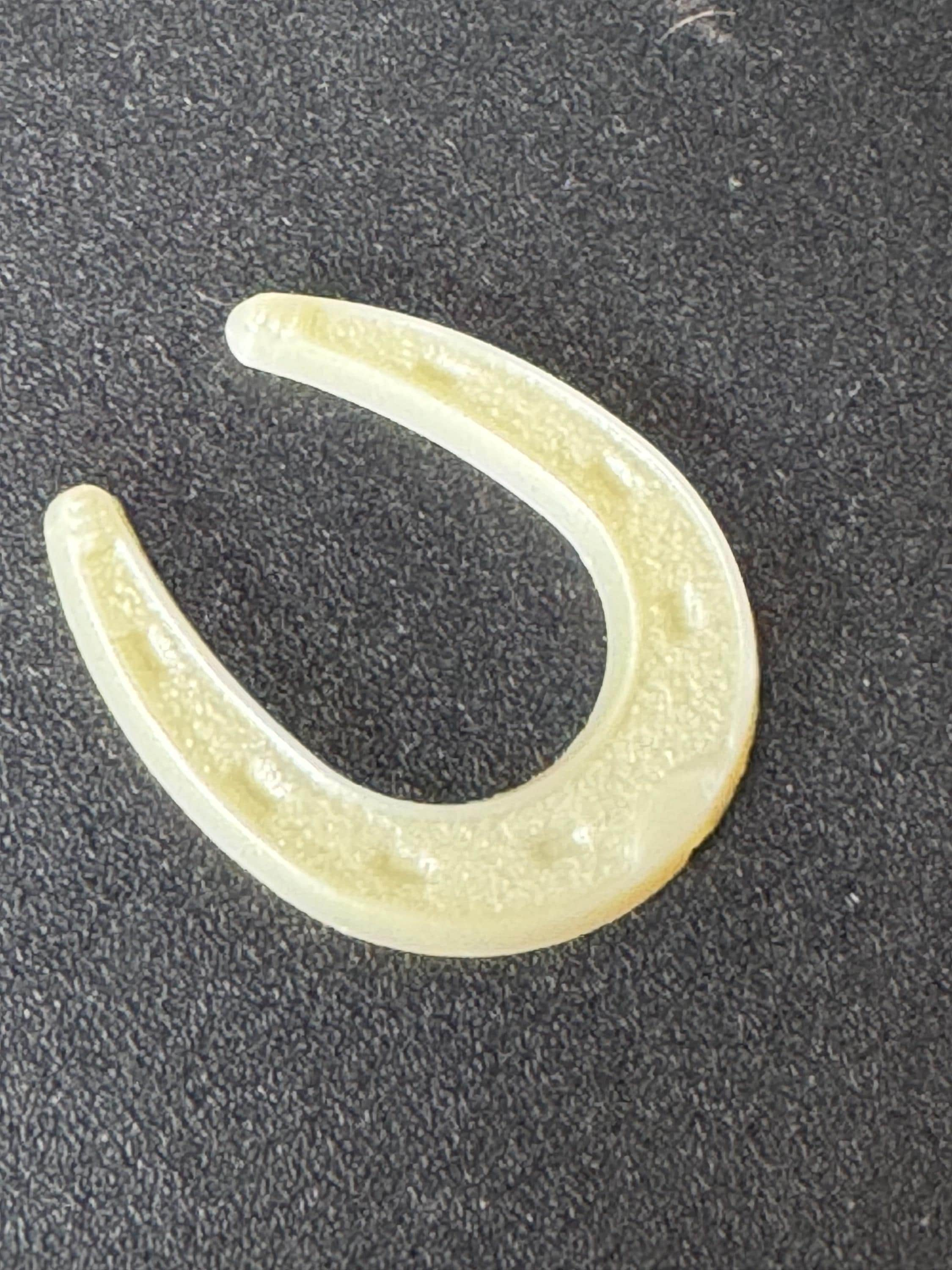 horse shoe Wedding Cake topper decoration Vintage baby warm cream plastic