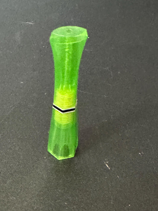 2.5” bright green banded Vintage 1920s Bakelite early plastic Cocktail Party Cigarette Holder