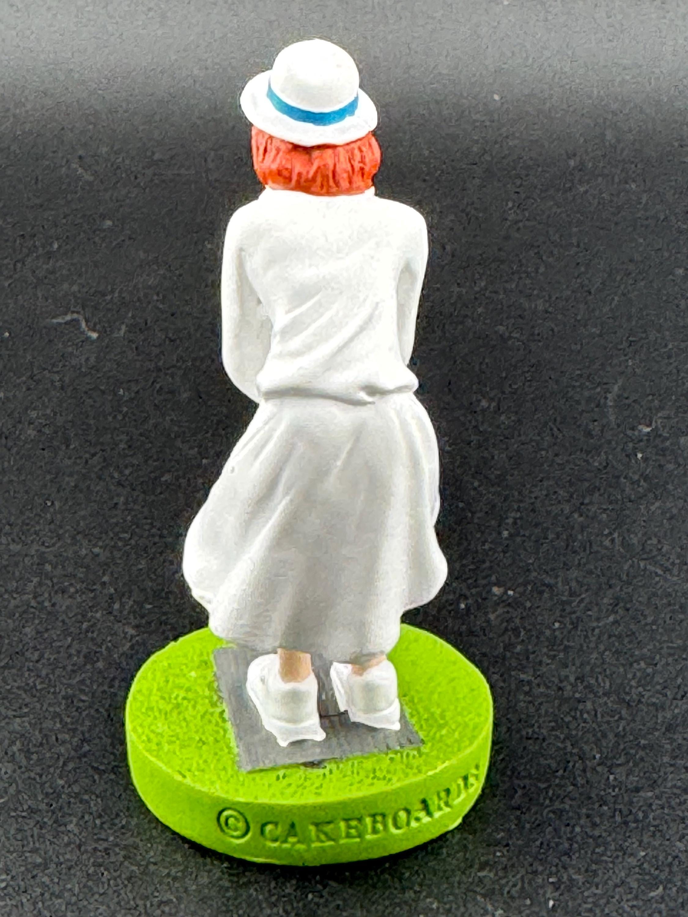 Woman bowls player lawn bowling birthday cake topper, novelty sports, hobby lady bowling decoration