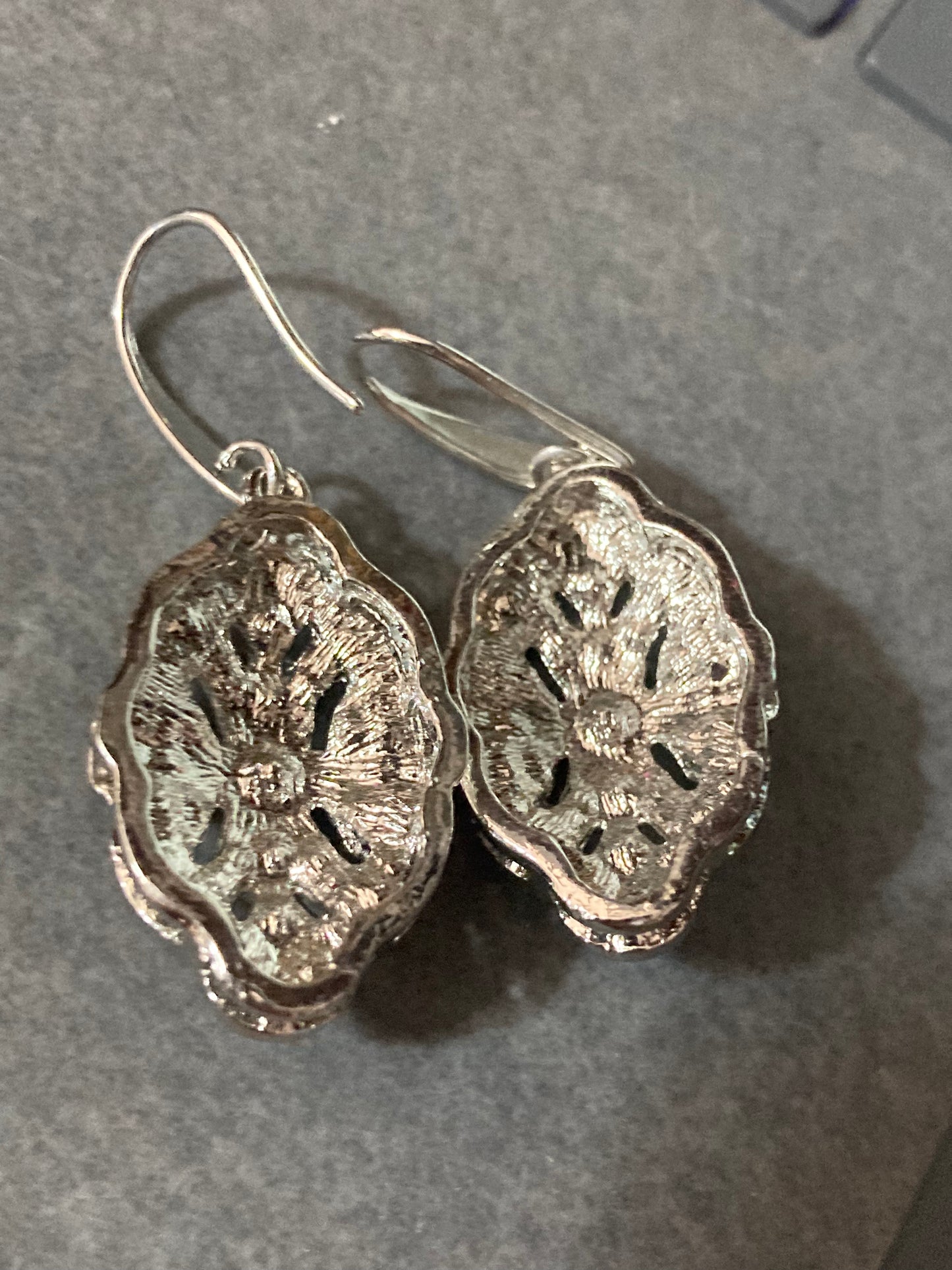 art deco diamanté earrings antique style