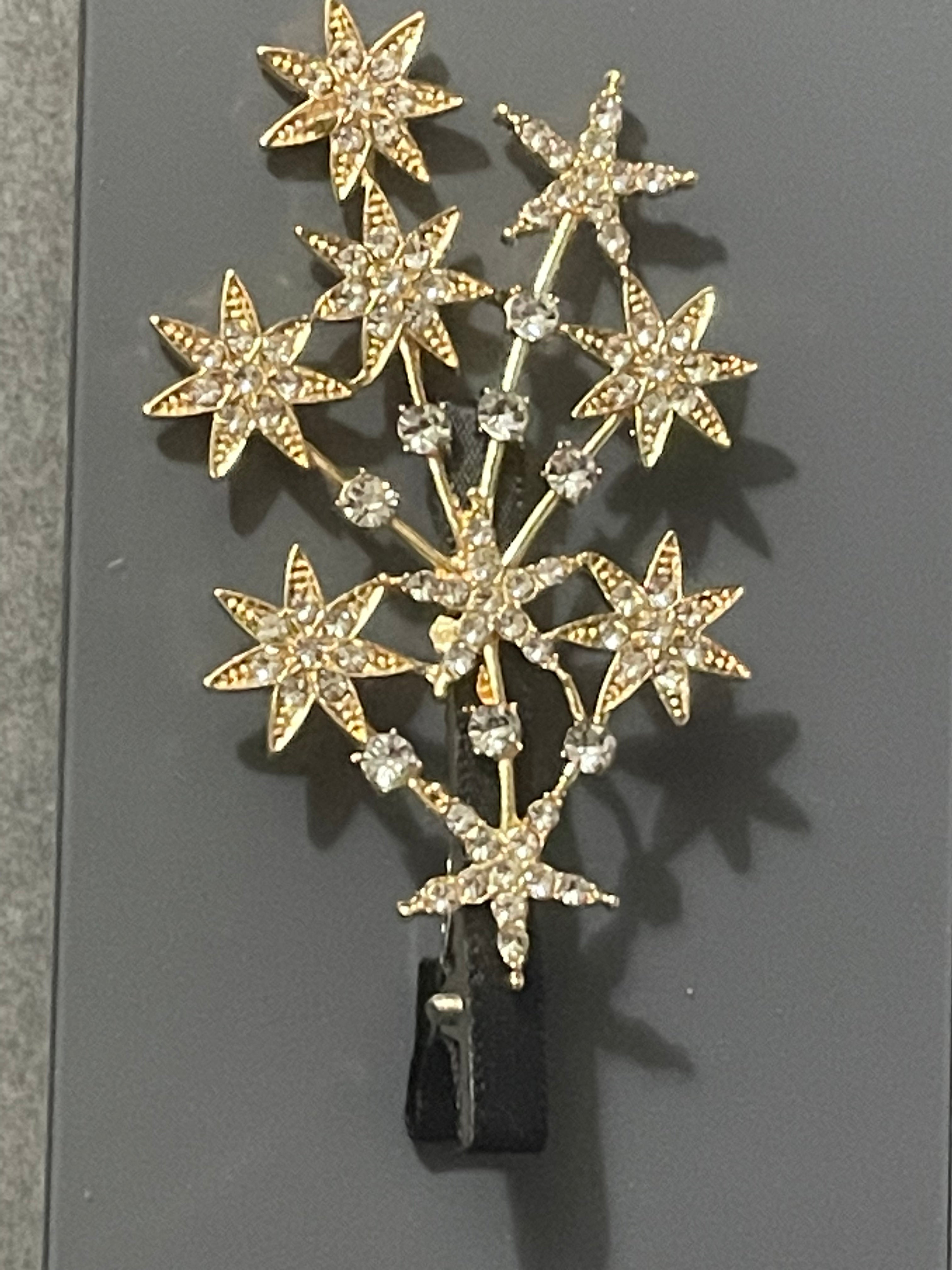 Shooting stars diamanté Crystal large hair clip