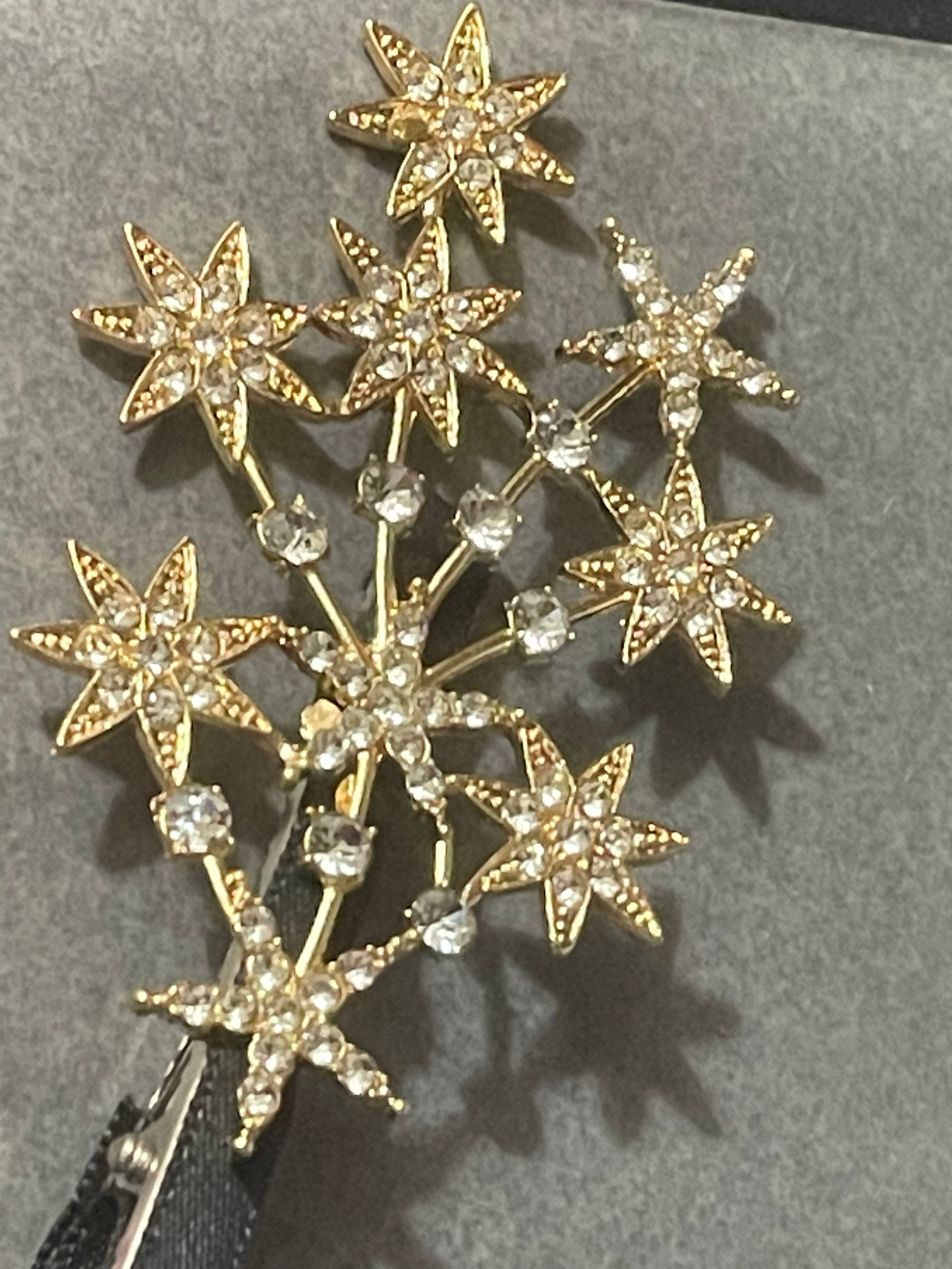 Shooting stars diamanté Crystal large hair clip