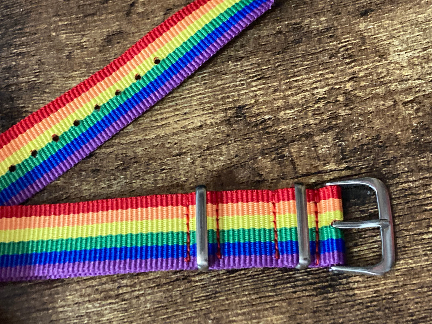 Canvas rainbow bracelet lgbtq+