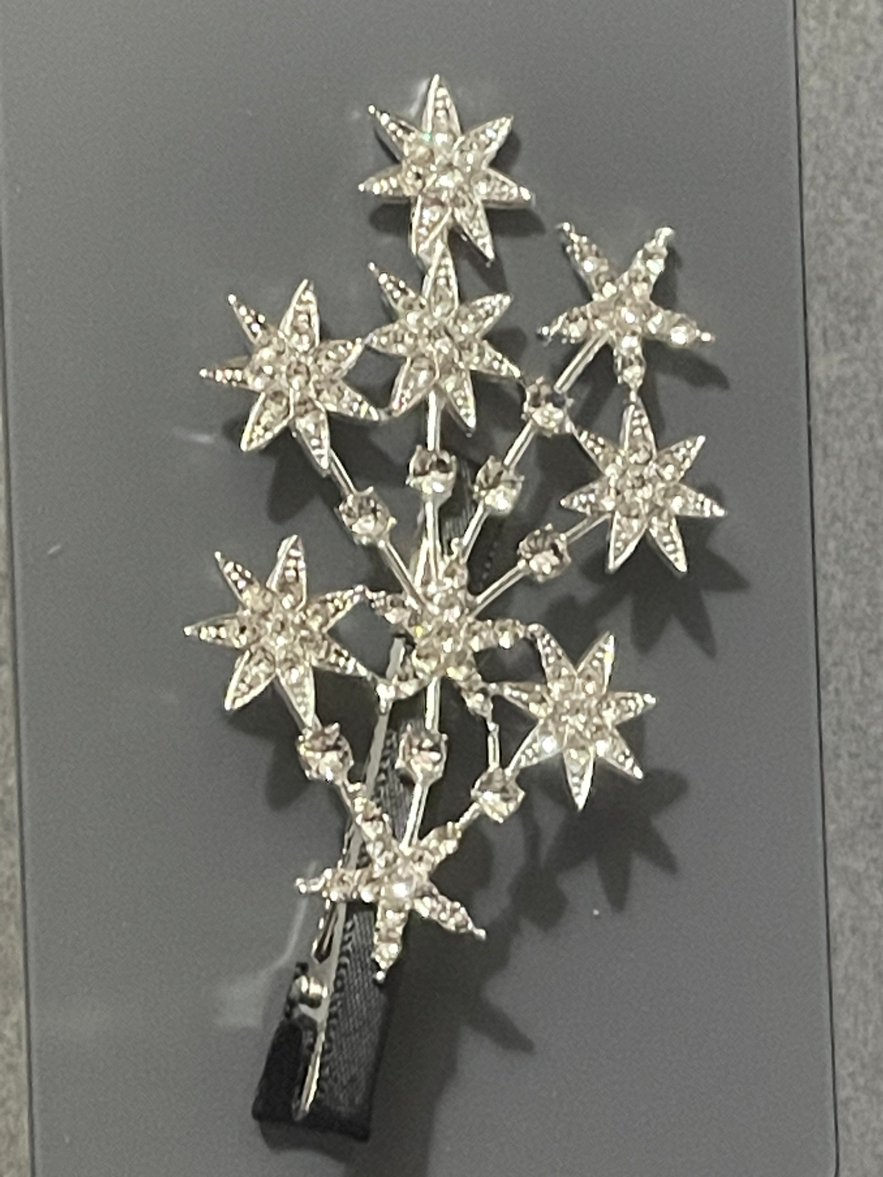 Shooting stars diamanté Crystal large hair clip