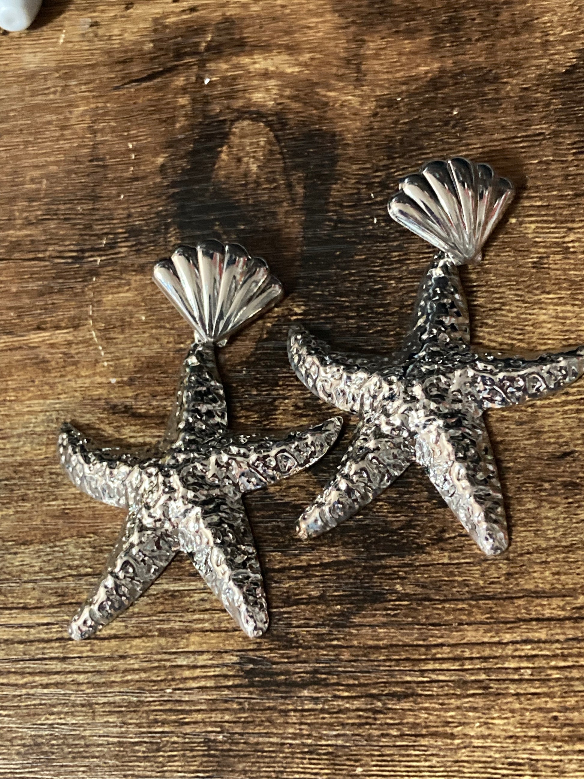 Starfish hot sale earrings silver