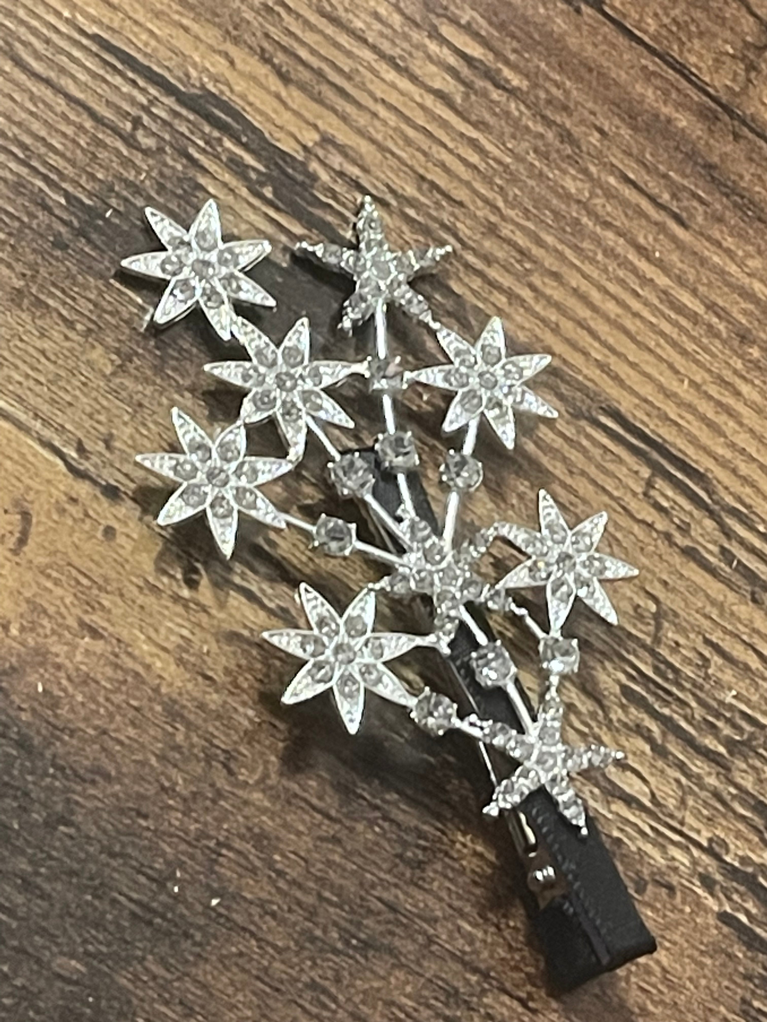 Shooting stars diamanté Crystal large hair clip