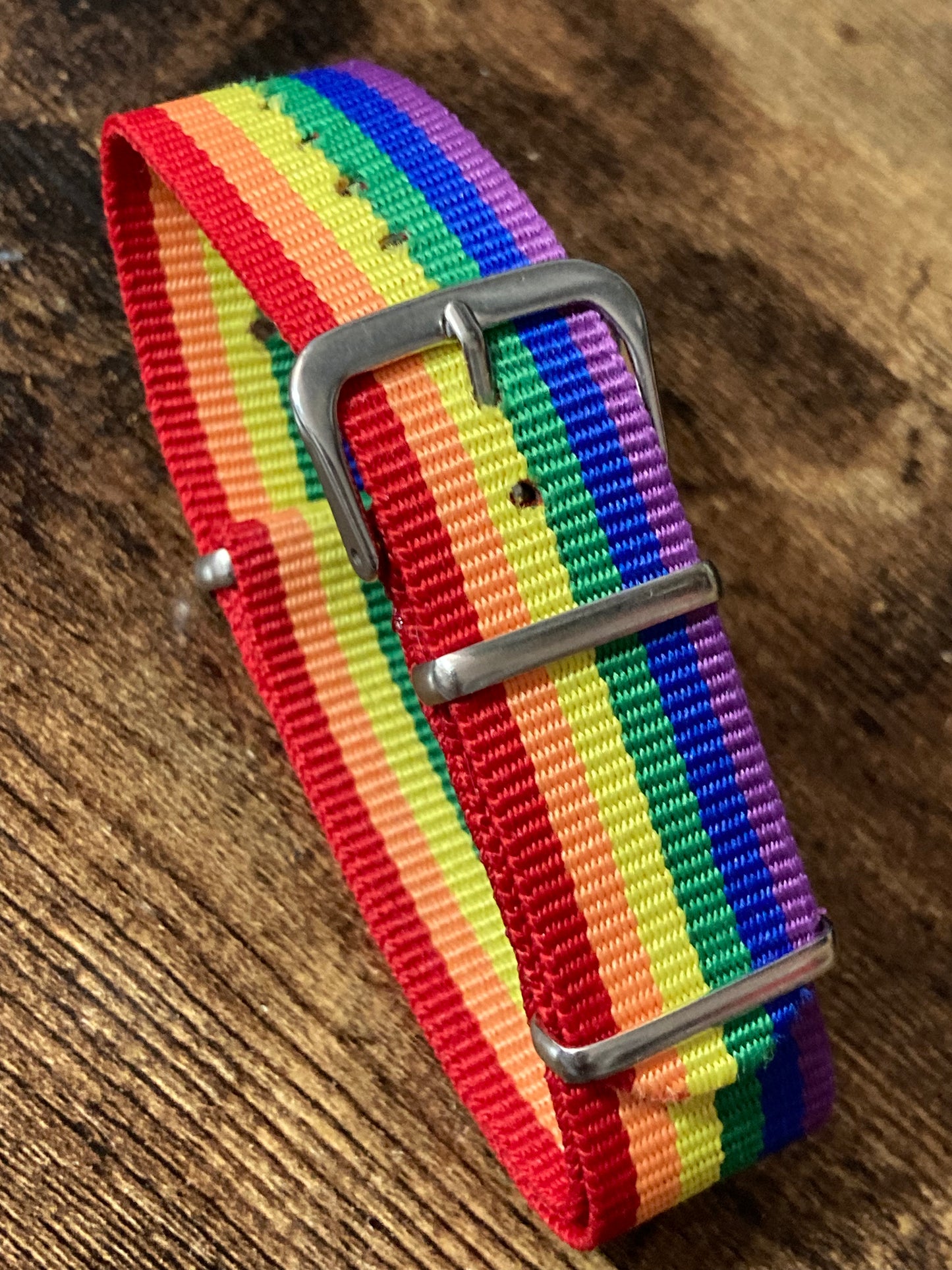 Canvas rainbow bracelet lgbtq+