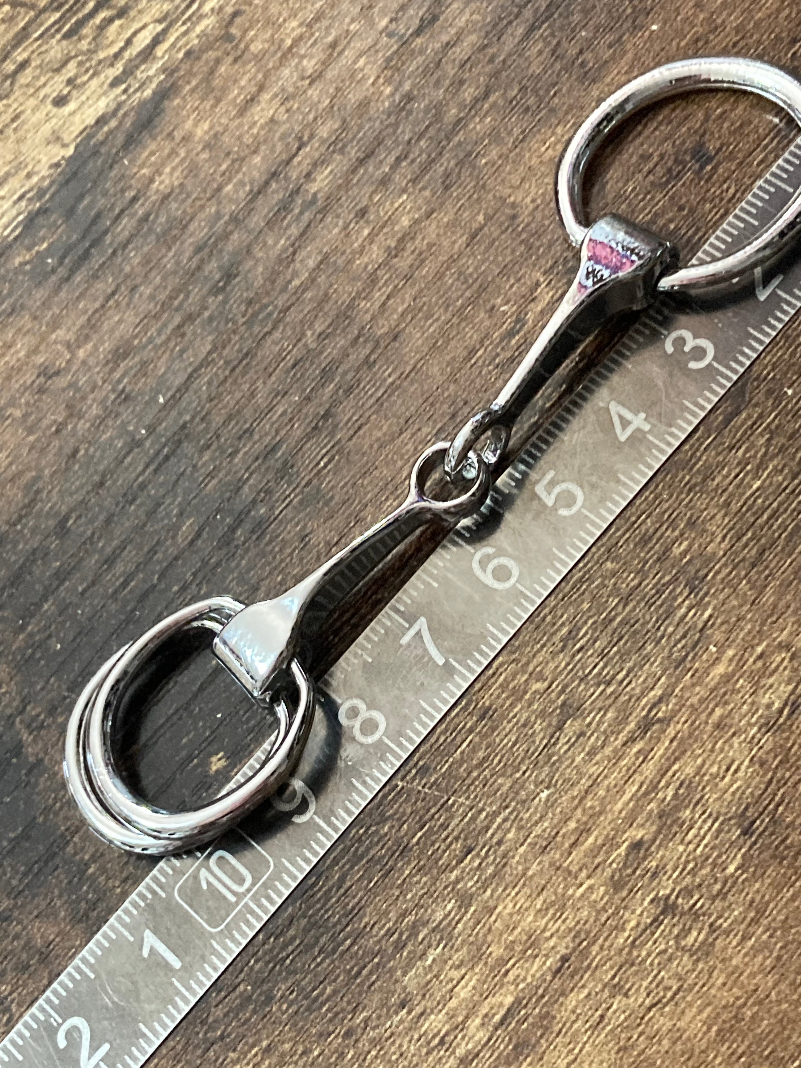 Silver horse snaffle scarf clip Designer style