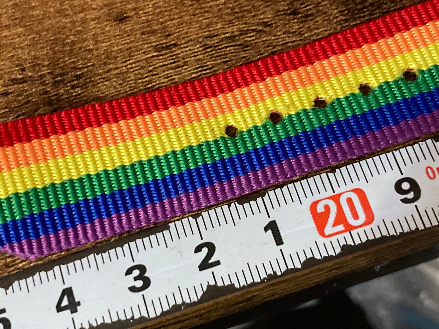 Canvas rainbow bracelet lgbtq+