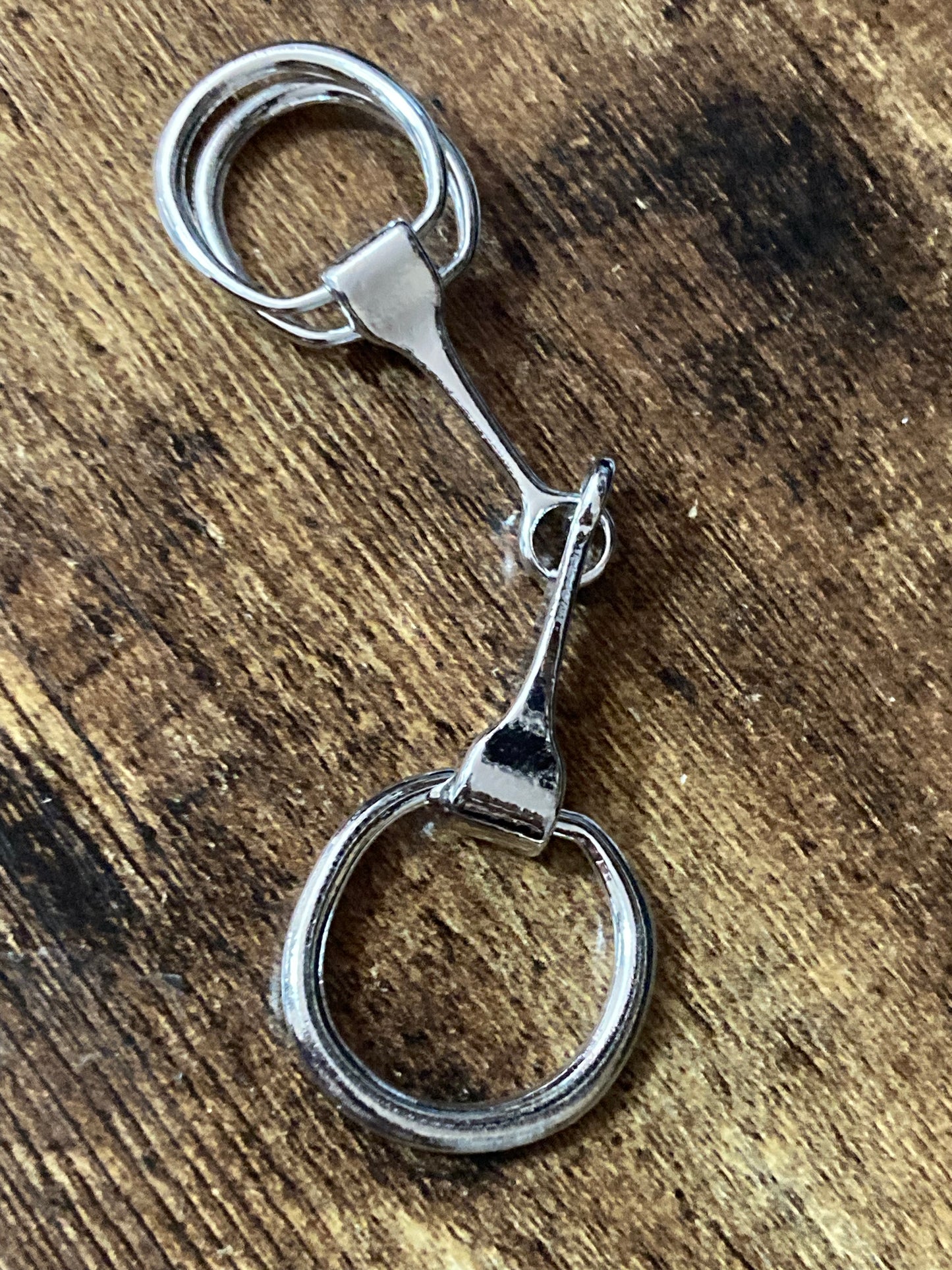 Silver horse snaffle scarf clip Designer style