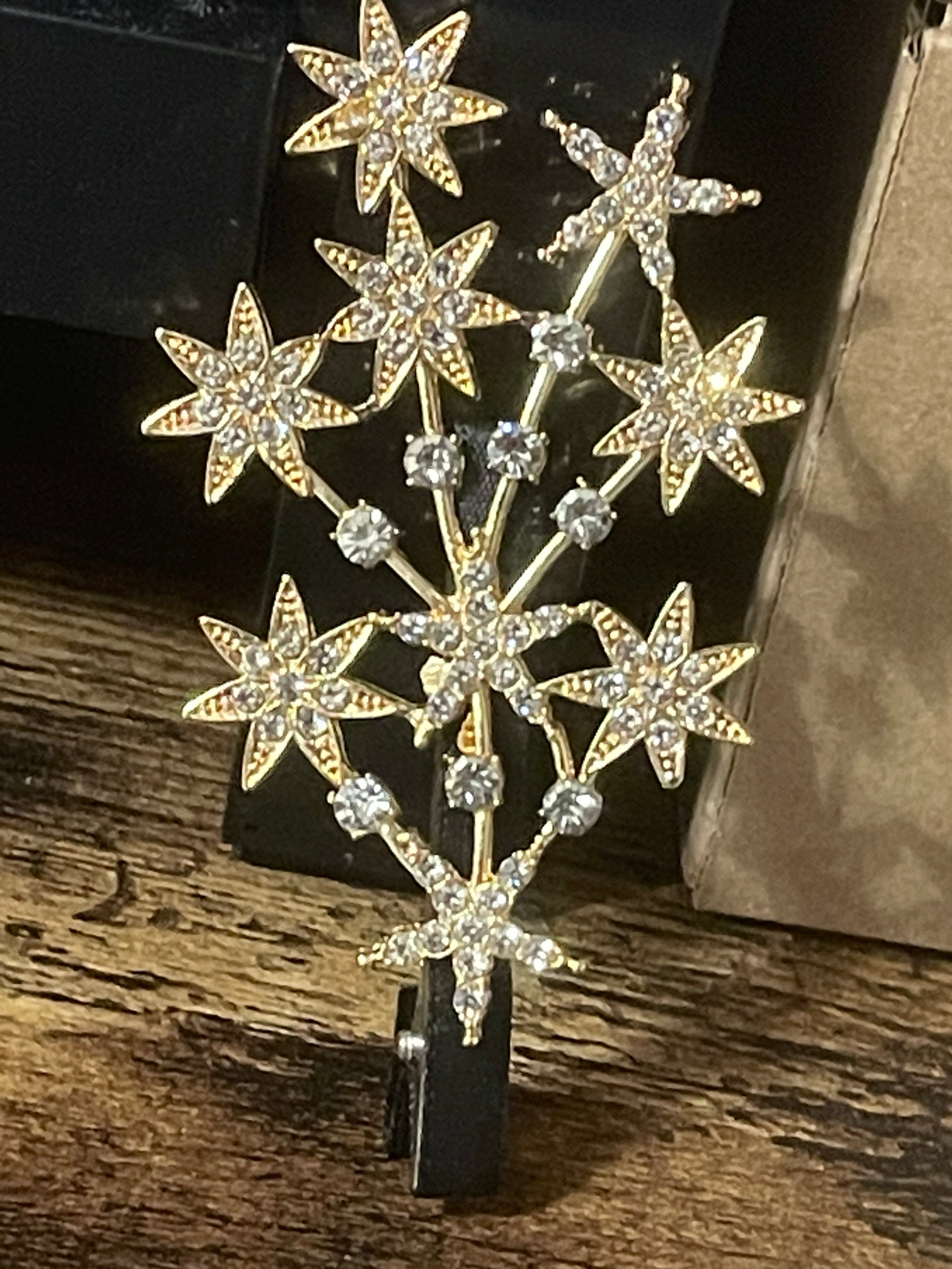 Shooting stars diamanté Crystal large hair clip